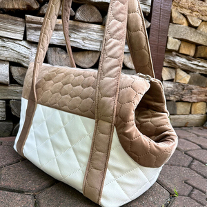 Outdoor <strong>Travelling</strong> Brown <strong>Dog</strong> Bag Carrier Custom <strong>Dog</strong> <strong>Name</strong> Carrier Purse with Pockets - Product Image 6