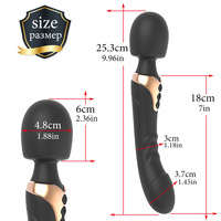Bestseller USB-Aufladbarer Doppelkopf-Vibrator für Erwachsene AV-Vibrator & Rosen-Dildo G-Punkt-Masturbationshilfe