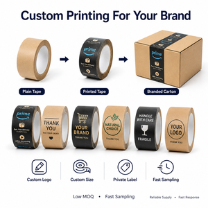 <span class=keywords><strong>Ruban</strong></span> <span class=keywords><strong>adhésif</strong></span> en papier kraft renforcé activé par l'eau 72 mm, <span class=keywords><strong>ruban</strong></span> <span class=keywords><strong>adhésif</strong></span> gommé en fibre de verre pour scellage de cartons, haute résistance, écologique, pour emballage FBA - Product Image 5