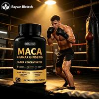 Capsules de racine de Maca en gros, OEM, haute qualité, 10000 mg, pour l'entraînement de résistance des adultes, certifiées GMP naturelles