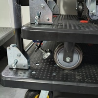 Chariot de vente pliable BC-257, hauteur de déchargement personnalisable, capacité de charge de 300 kg, chariot à panneaux, chariot à roulettes, chariot à outils