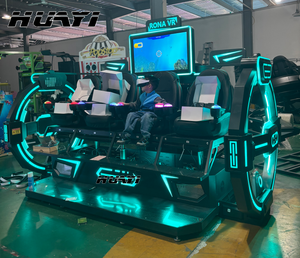 Cine Interactivo de Metal para Interiores con 4 Asientos VR, Directo de Fábrica, de Alta Calidad, Educativo, para Centros Comerciales, Parques Temáticos, Películas en Movimiento - Product Image 4