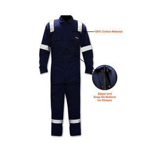 कारखाने 270 जी नेवी ब्लू यांत्रिकी कवरॉल निर्माण वर्कवियर काम समान सुरक्षा सुरक्षा सुरक्षा कवर - Product Image 4