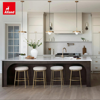 Ensemble de meubles de cuisine Alland Luxury Fitted Smart en bois massif avec finition laquée, style campagnard anglais, complet avec tiroirs