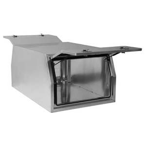 Portable 1000mm Gullwing Ute Canopy <b>Waterproof</b> Aluminium 2-Compartment Lockable Powder Coated Tool <b>Storage</b> <b>Box</b> for Outdoor Use - Product Image 2