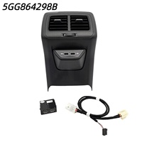 Conjunto de Ventilación de Salida de Aire Trasera 5GG864298B con Carga USB Tipo-C para VW Golf 7 MK7 MQB 2013-2019, Reposabrazos Central, Piezas de Automóvil