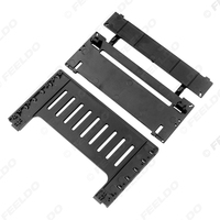 Adaptador de Fascia para Coche, Estéreo Android, Conversión de Doble DIN a DIN, Kit de Soporte Ultrafino para Salpicadero 2DIN a DIN
