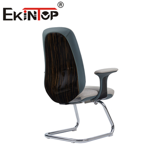 Ekintop-<span class=keywords><strong>Silla</strong></span> de oficina giratoria moderna de cuero nórdico con base de aluminio para mesas y sillas de oficina y conferencias - Product Image 5