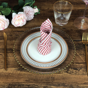 Hochwertige Moderne Mehrfarbige 100% Reine Leinen Öko-Freundliche Langlebige Servietten mit Hohlsaum für Zuhause und Restaurant - Product Image 5