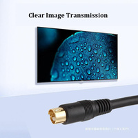 Câble vidéo S-Video 4 broches en or, terminal S 5 mm, câble PVC pour carte graphique, câble d'échographie couleur B ultrasonique pour moniteur