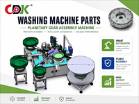 Machine d'assemblage d'engrenages pour lave-linge automatique avec système d'alimentation vibratoire