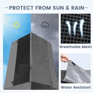 Erhöhtes Hunde bett, wasserdichte Hundehütte für den Innen-und Außenbereich, UV-Schutz und wetterfeste 2 Fenster auf der Oberseite für den Außenbereich - Product Image 5