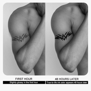 Tatuaje Temporal Personalizado <span class=keywords><strong>de</strong></span> Henna, Adhesivo Impermeable, Diseño Pequeño, Plantilla <span class=keywords><strong>de</strong></span> Transferencia para Brazo, para Hombres - Product Image 4