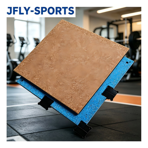 Baldosas de caucho de alta densidad para gimnasios, excelente absorción de impactos para proyectos de centros de fitness y levantamiento de pesas comerciales. - Product Image 1