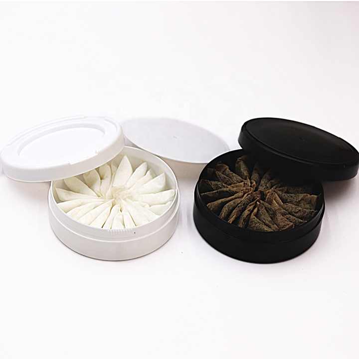 Empty Plastic Snus Cans for Nicotine-Free Pouches Package