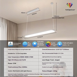 Elegant 120cm Long Crystal <strong>Football</strong> 18-Chandelier Stylish Glass Hanging Lamp for Hotel Restaurant Bar Indoor <strong>Lighting</strong> - Product Image 5