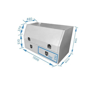 <span class=keywords><strong>Caja</strong></span> <span class=keywords><strong>de</strong></span> <span class=keywords><strong>Herramientas</strong></span> <span class=keywords><strong>de</strong></span> Aluminio para Camioneta con Dos Cajones para Camioneta 4x4, Camping Todoterreno, Recubrimiento en Polvo Blanco, Impermeable, Fabricación OEM, ODM, Personalizada - Product Image 3