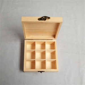 Đồng Bằng Thông Trà Túi Chủ Tổ Chức Bản Lề Nắp Gia Vị Lưu Trữ Container Đa-Chức Năng Trang Trí Hộp Gỗ Cho Rock, Pha Lê - Product Image 6