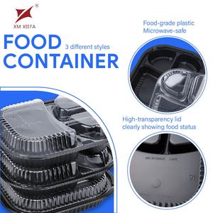 Envase de Plástico Desechable Personalizado con Logotipo para Alimentos, Caja de Almuerzo con Compartimentos 1/2/3 - Product Image 5