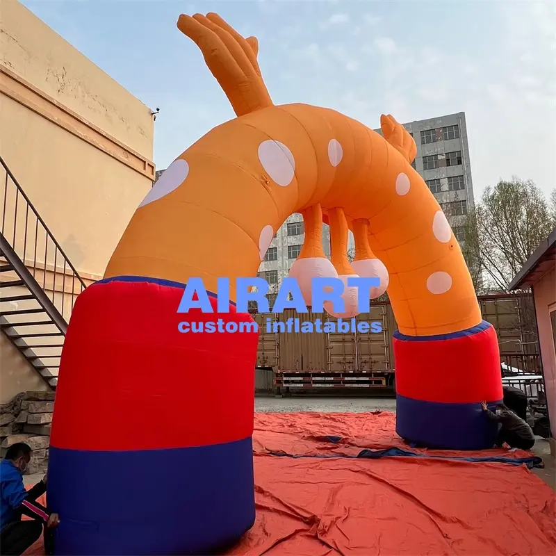 विशाल आकार गतिविधि सजावट बिक्री के लिए रंगीन inflatable राक्षस कट्टर