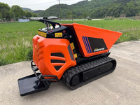 Antspower 2026 600kg Baustellen-Mini-Raupendumper, Diesel-Hydraulischer Selbstladender Raupendumper