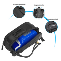 Batterie au lithium 36V 48V 52V 750W 1000W 21700 pour vélo électrique avec tube de selle triangulaire, 10AH 30A BMS, certifiée CE