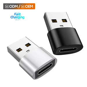 Adaptador OTG <span class=keywords><strong>USB</strong></span> <span class=keywords><strong>C</strong></span> a <span class=keywords><strong>USB</strong></span> 2.0 con Carcasa de Aluminio, Conector Tipo <span class=keywords><strong>C</strong></span>, Accesorios para Teléfono, Venta al Por Mayor - Product Image 1