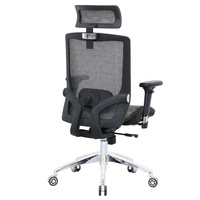 Chaise de bureau ergonomique ajustable à haut dossier, filet de qualité supérieure, personnalisée, pour le bureau, importé entièrement