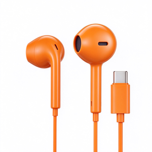 Écouteurs intra-auriculaires filaires USB-C avec son stéréo et contrôle du volume pour iPhone 15 16 et téléphones Android - Product Image 1