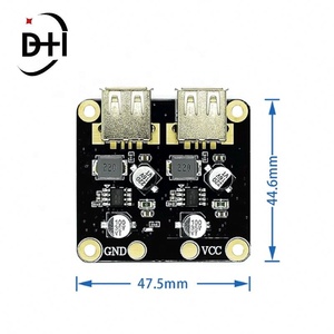 USB QC3.0 USB DC-DC บัคคอนเวอร์เตอร์โมดูลชาร์จแบบสเต็ปดาวน์ 12V 24V สำหรับแผงวงจรชาร์จเร็ว - Product Image 2