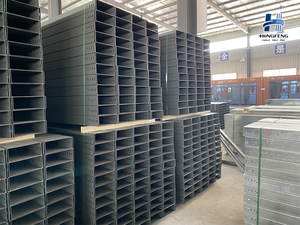 รางเหล็กชุบสังกะสีสำหรับเดินสายไฟโซลาร์เซลล์แบบกำหนดเองสำหรับโรงงานผลิตพลังงานแสงอาทิตย์ - Product Image 2