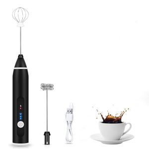 In Acciaio Inox Elettrico ricaricabile latte ugello usb tenuto in mano portatile bere ugello Portatile Ad Alta Velocità Creatore di Schiuma drink Mixer - Product Image 1