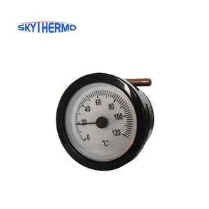 Su Sıcaklığı Testi Kılcal Termometre Plastik Yuvarlak Uzaktan Okuma Termometresi 0-120C Termometre - Product Image 1