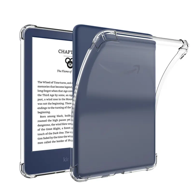 Clear Transparent TPU Tablet Case Fo Kindle 2022 Shockproof TPU Cover