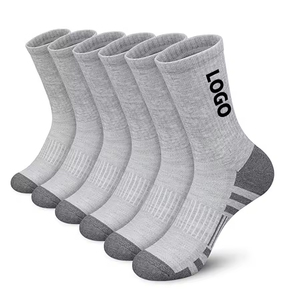Calcetines de Baloncesto Personalizados con Logotipo, Calcetines Deportivos Tejidos con Logotipo en el Puño y la Parte Inferior para Entrenamiento de Primavera - Product Image 1