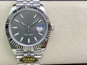 Reloj de Lujo de Super Calidad, Mecánico, Resistente al Agua, 41 mm, Acero CFactory 904l, Movimiento 3235, 126-334, Correa Gris - Product Image 2
