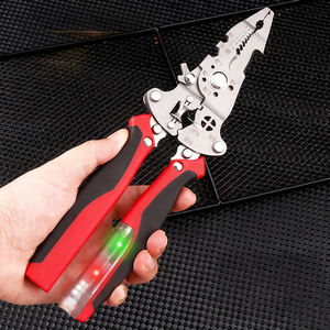 Dénudeur de fils pliable direct d'usine avec testeur de tension, outil multifonction pour travaux électriques - Product Image 2