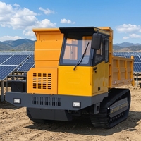 Dumper sur chenilles compact diesel 4x4 de 3, 5, 6 et 8 tonnes pour l'exploitation minière et le déplacement de terre, modèle coréen