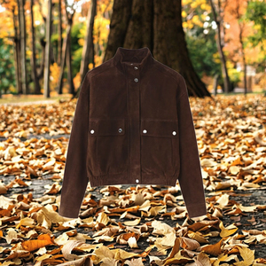 Abrigos de Moda para Mujer 2026, Color Sólido, Cuello Alto, Estilo Retro, Manga Larga, Casuales, Transpirables, Cortos para Otoño - Product Image 3