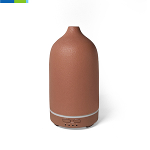 Diffuseur d'arômes et humidificateur d'air en céramique écologique électrique avec lumière LED multicolore, machine d'aromathérapie <span class=keywords><strong>de</strong></span> table - Product Image 6