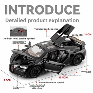 Modelo de Coche Deportivo Bugatti <span class=keywords><strong>Chiron</strong></span> de Aleación a Escala 1:32, Juguete de Simulación, Unisex, 14 Años, Venta al por Mayor, Envío Directo - Product Image 3