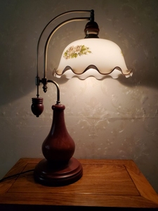 Lampe <span class=keywords><strong>de</strong></span> Bureau Rétro Simple en Bois Massif, Style Européen Unique, <span class=keywords><strong>Salon</strong></span> <span class=keywords><strong>de</strong></span> Chevet, Vieux <span class=keywords><strong>Jardin</strong></span> Américain <span class=keywords><strong>de</strong></span> Shanghai - Product Image 3