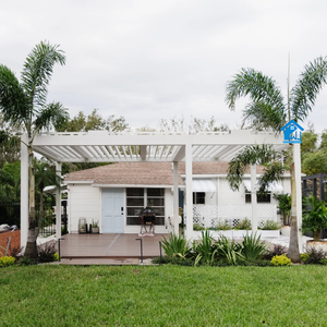 Gazebo para Exteriores Sweet Home con Mosquitera para Pérgola, <span class=keywords><strong>Terraza</strong></span> Cubierta, Pantalla Retráctil para Pérgola, Gazebo Cerrado para Exteriores - Product Image 4