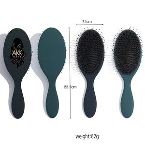 맞춤형 로고 내구성 소재 가정용 전문가용 클래식 플라스틱 통풍 헤어 브러시 플라스틱 손잡이 빗 제품 - Product Image 3