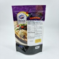 Sacs Doypack en plastique refermables, résistants à l'humidité et aux fuites, pour la conservation des steaks de poisson-sabre