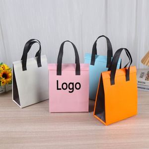 Recycled Thermal Insulated Cooler Bags for Take Away Fresh Cold Warm Food Storage-Milky Tea Coffee Dinner for Take Away - Product Image 1