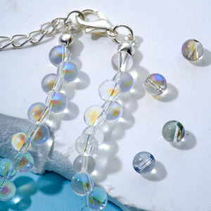 All'ingrosso alla rinfusa Aurora bianco fai da te artigianato 5mm filo rotondi perline di cristallo natura allentata - Product Image 5