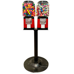 Distributore Automatico Professionale da Interno di Caramelle e Gomme da Masticare, Macchina per Gumball Tripla Classica con Supporto - Product Image 2