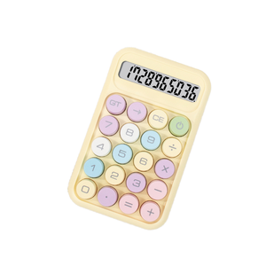 Calculatrice Scientifique Multicolore à Boutons Mécaniques - 10 Chiffres, écran LCD, Portable, Pour Examens Et Bureau