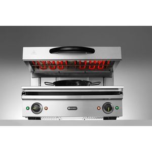 เครื่องย่างสเตนเลสสตีล HENDI 600 Salamander 230V/3600W สำหรับเชิงพาณิชย์ ขนาด 620x520x530 มม. ยกได้ - Product Image 1